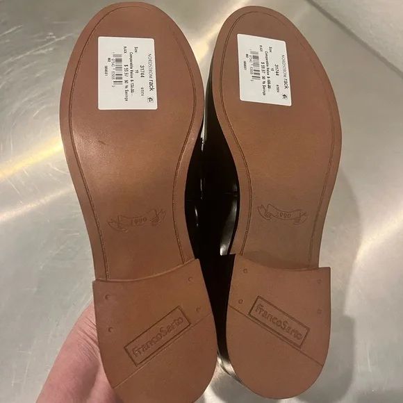 Franco Sarto Women's Black Loafers - Picture 5 of 6